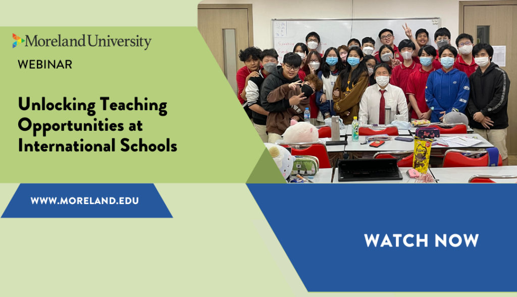 Unlocking Teaching Opportunities at International Schools: Success Strategies for Educators webinar registration